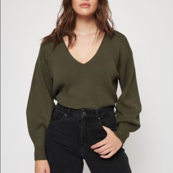 Dynamite Sweaters - Dynamite Luca V neck Sweater